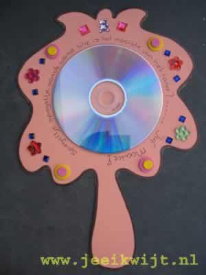 Spiegel van een CD of DVD