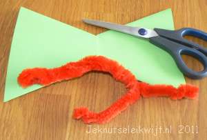 Vlinder knutselen met chenille