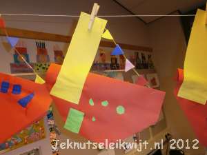 Sinterklaasknutsel stoomboot vouwen