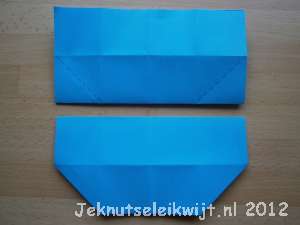 Sinterklaasknutsel stoomboot vouwen