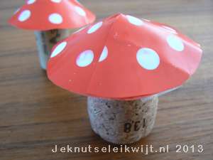 Paddenstoelen van kurk