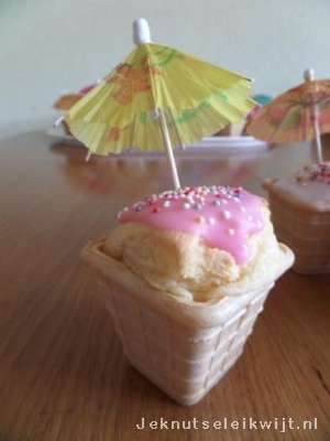 Traktatie ijs cakejes
