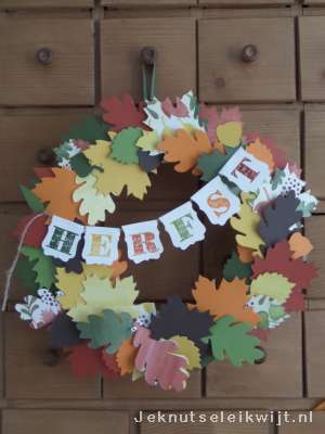 Herfstkrans Stampin Up