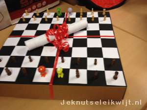 Sinterklaas surprise schaakbord
