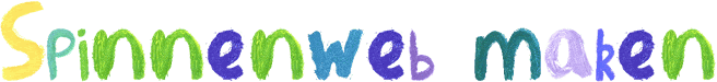 Spinnenweb maken