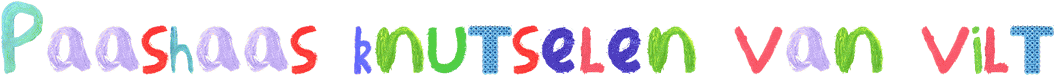 Paashaas knutselen van vilt