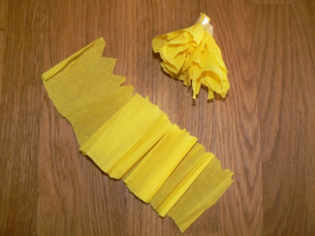 Crepe paper flower