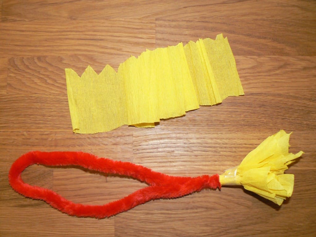 Crepe paper flower