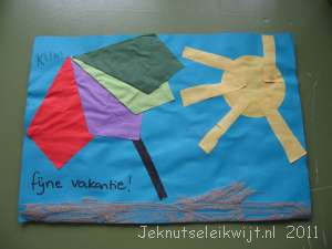 Zomerknutsel strandschilderij