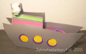 Sinterklaas stoomboot knutselen