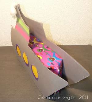 Sinterklaas stoomboot knutselen