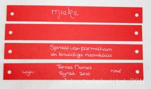 Menu kerstbal