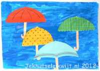 Een paraplu knippen en plakken