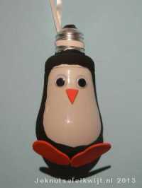 Pinguin van een lampje