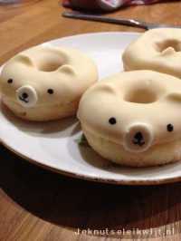 Traktatie idee ijsbeer donuts