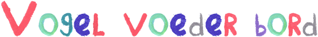 Vogel voeder bord