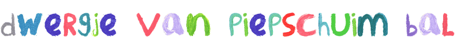 dwergje van piepschuim bal
