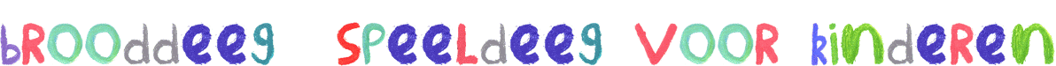 brooddeeg (speeldeeg) voor kinderen