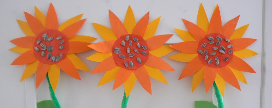 bewonderen Maken Grazen Zonnebloem knutselen van zonnebloem pitjes | Knutsel ideeën voor kinderen