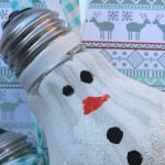 Sneeuwpop van gloeilamp