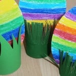 Paaseitjes in het gras knutselen