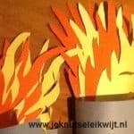 Olympische vlam knutselen